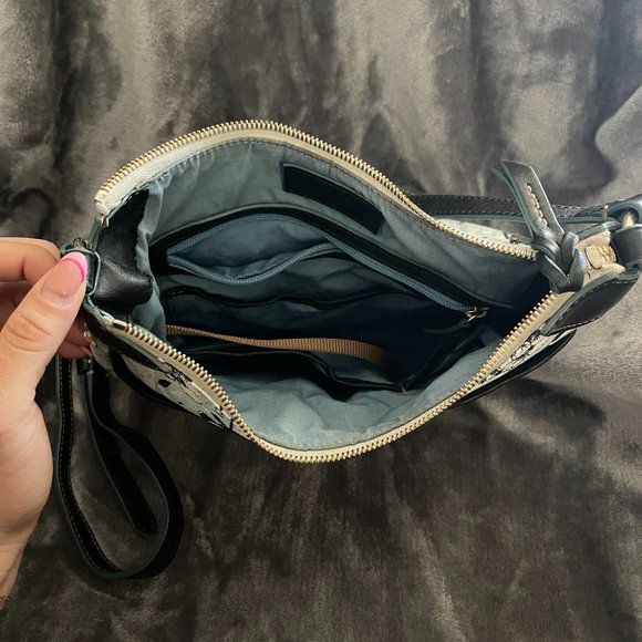 Disney Dooney & Bourke Floral Mickey Mouse Crossbody - Picture 5 of 7